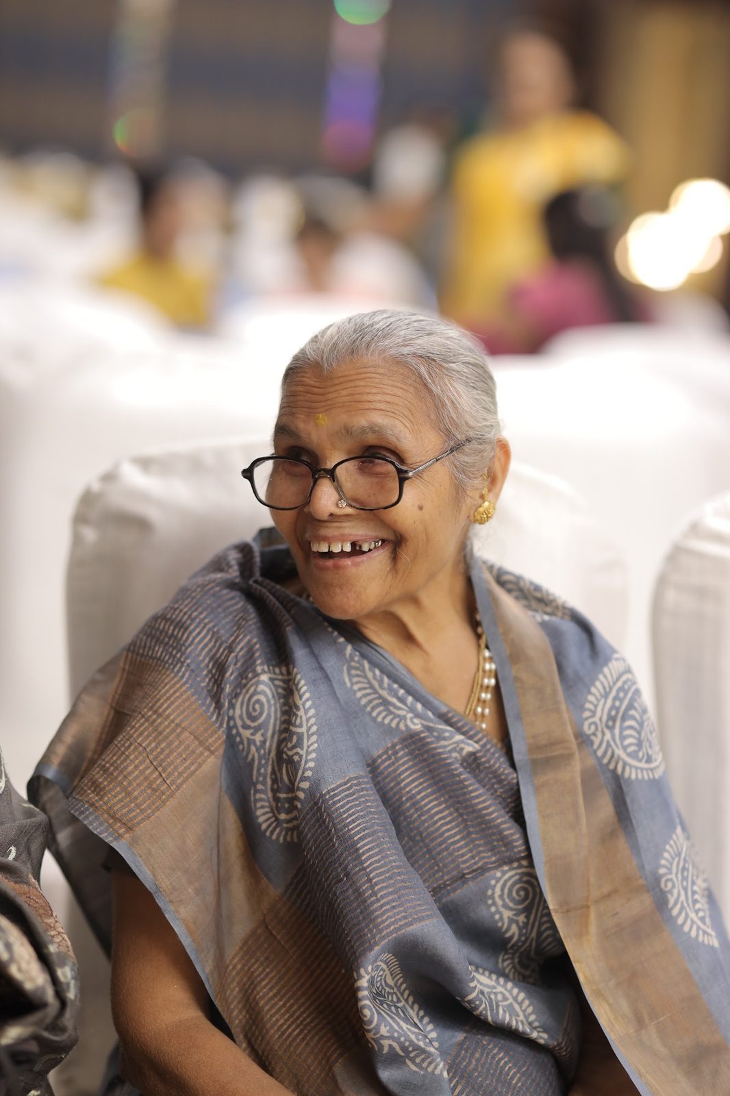 Daadi smiling